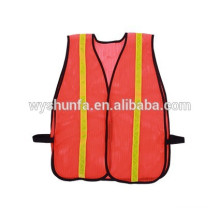 100% polyester high visibility reflective security warning vest